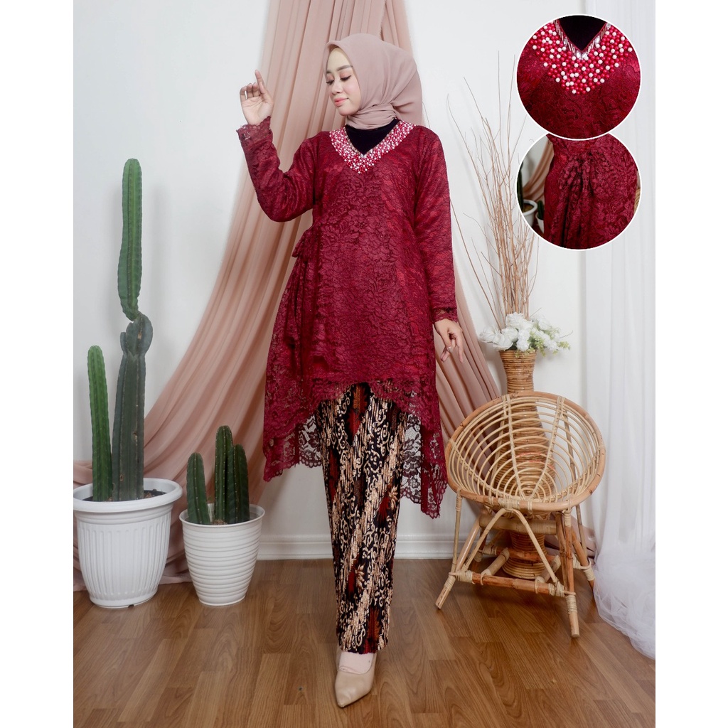 Set Kebaya Kejora / Kebaya Modern / Kebaya Brukat / Kebaya Pesta / Kebaya Wisuda / Kebaya / Kebaya Seragam