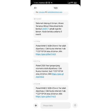 PERDANA TRI sakti 2,5gb + 30mnt 3000 24 JAM