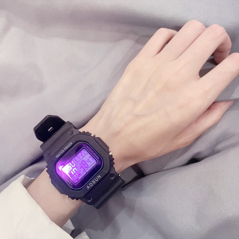 【KOK】✅COD Jam Tangan Pasangan / Jam Tangan GD Little Daisy Jelly / Jam Tangan Wanita Luminous Tahan Air-7