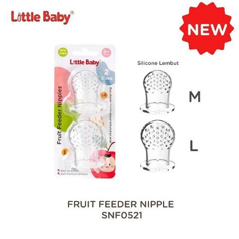 Little Baby Spare Nipple For Baby Food Feeder Fruit Teether 6m+ SNF0521