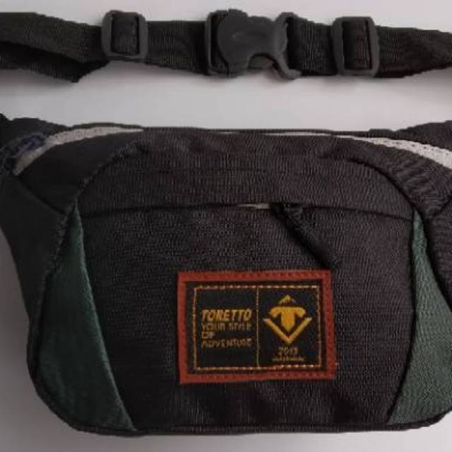 Waistbag cowok / tas selempang pria distro TORETTO