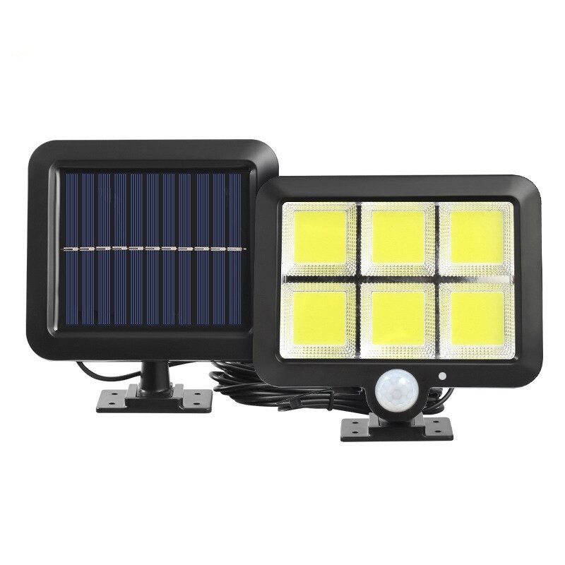 Lampu Solar Sensor Gerak Outdoor Waterproof COB 120 LED - FX583 - 7RLL4GBK Black