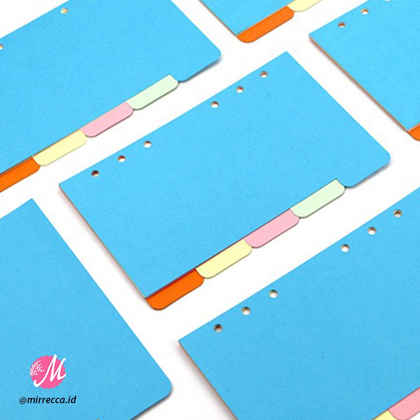 

INDEX PAGE SEPARATOR A5/A6/A7 - 6 HOLES - LOOSE LEAF FILE BINDER