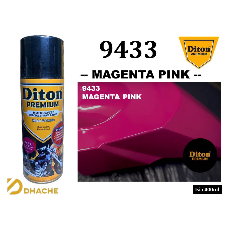 Diton Premium 9433 Magenta Pink Cat Semprot Pilox Pink 400ml