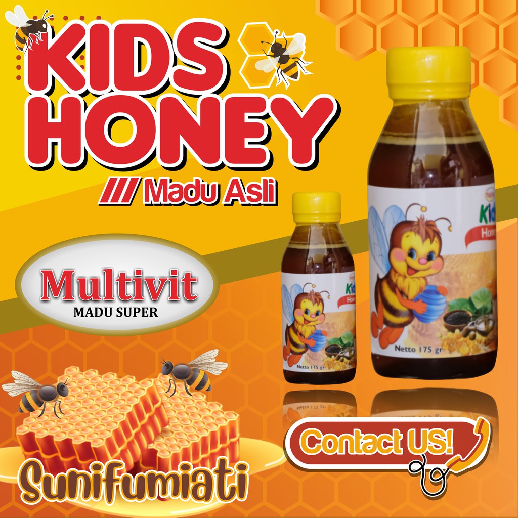 

Madu Multivit Kids Honey 175gr