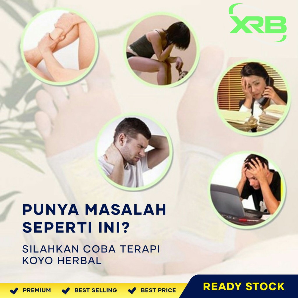 ORIGINAL Kinoki gold koyo kaki detox original isi 10 pad dalam 1 box Koyo Herbal Kaki Original