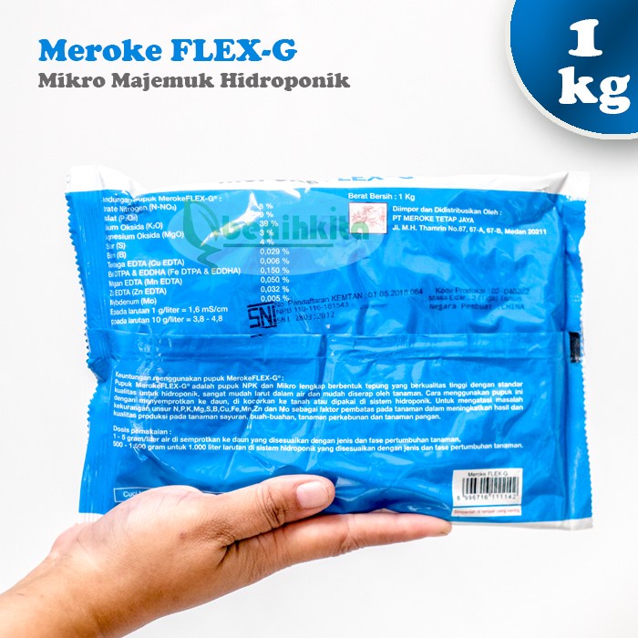 Meroke Flex-G 1kg Pupuk NPK Makro Majemuk Hidroponik