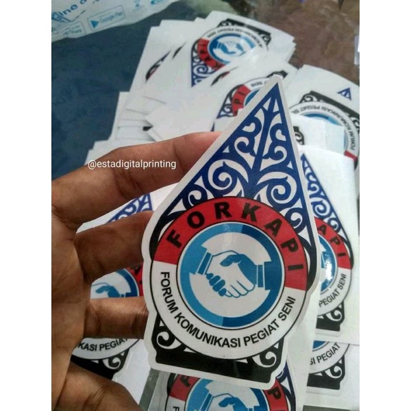 

STICKER VYNIL PRINTING + CUTING/ PRINCUT - Custom pakai desain sendiri