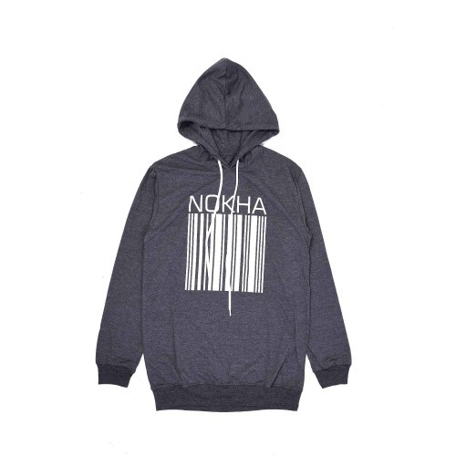 NOKHA Barcode Dark gray Hoodie Women