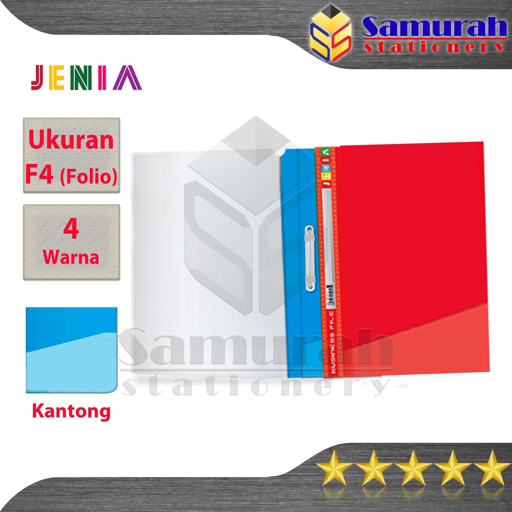 

Map Business File Kantong Folio Jenia / Bisnis File Acco Plastik F4