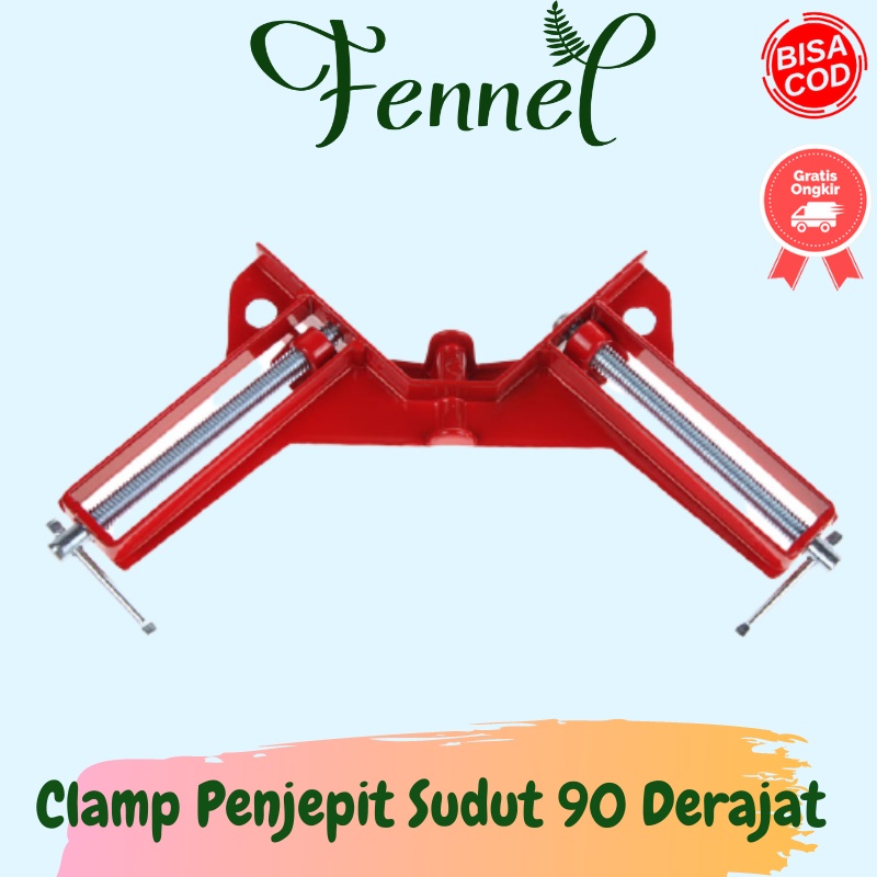 Clamp Penjepit Sudut Frame Kaca Kayu Angle 90 Derajat ZK