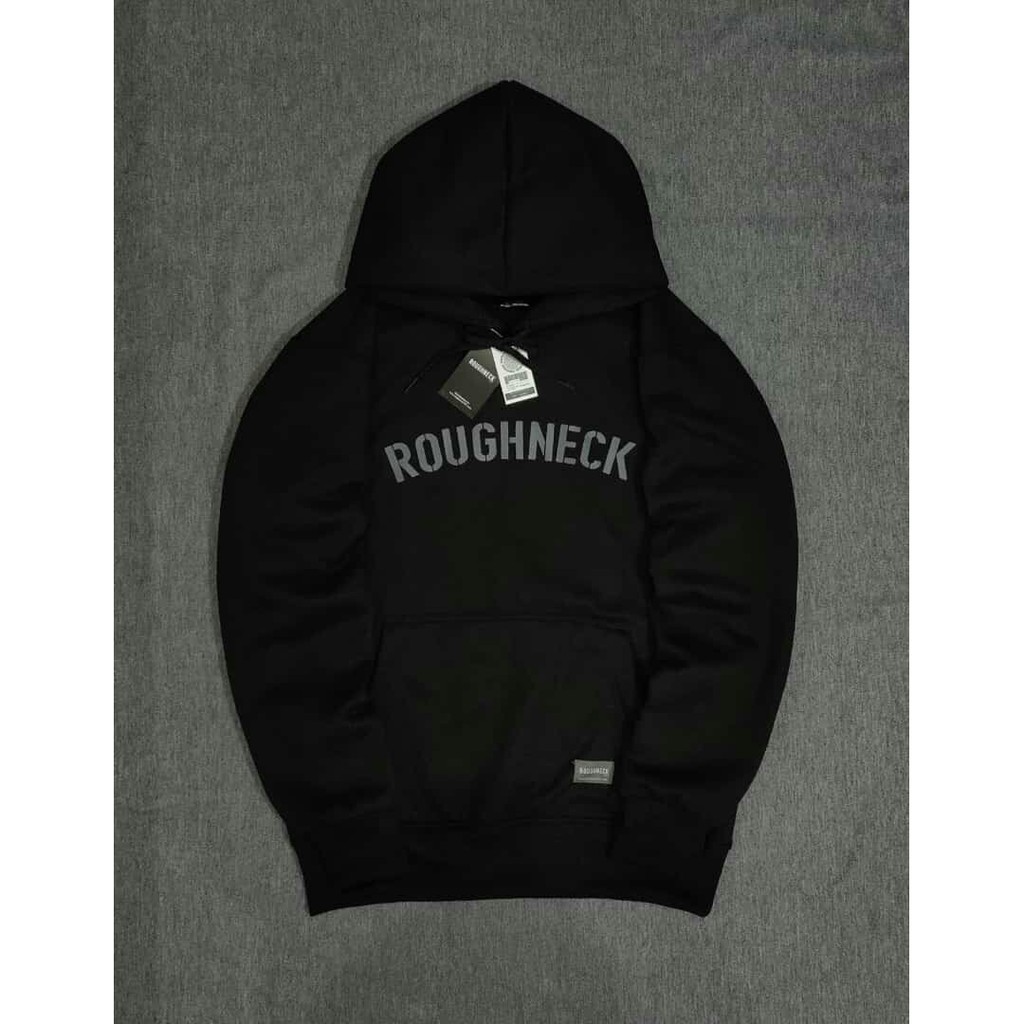 Jaket Hoodie Roughneck Marun Sig Black Bold Pria dan Wanita Quality Premium