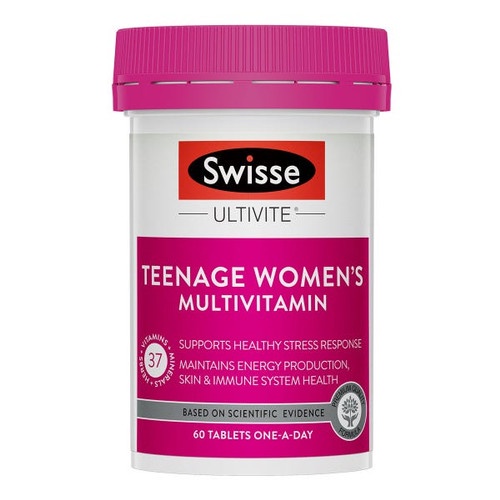 Swisse Teenage Women's Ultivite Multivitamin Remaja Perempuan - 60 Tablets