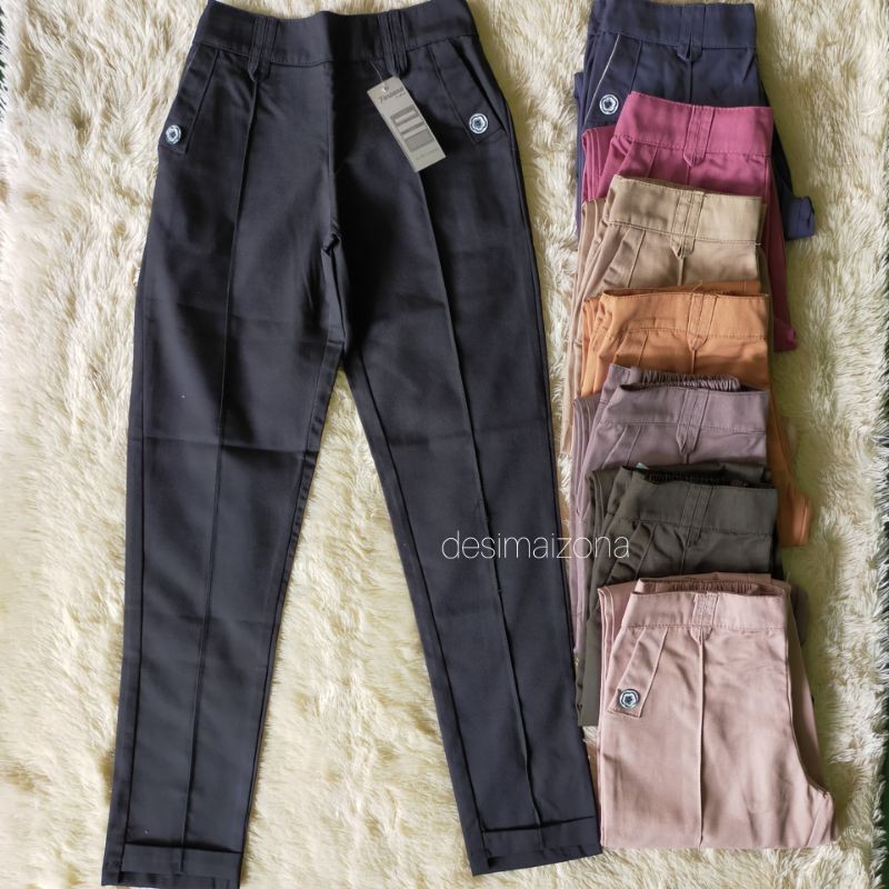 BAGGYPANT ANAK TERLARIS,MATT KATUN DRILL//SIZE 26//9-10 TAHUN