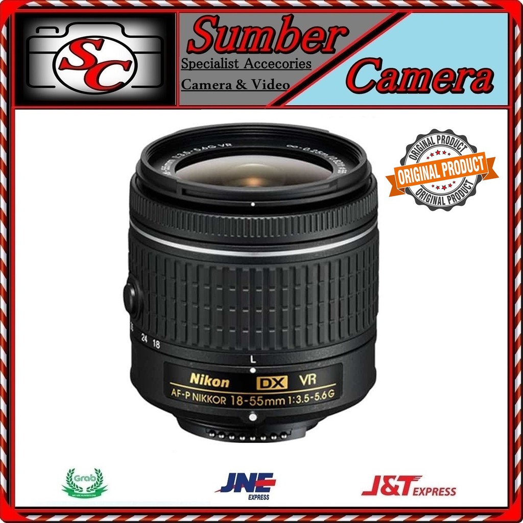 Lensa Nikon AF-P 18-55MM VR Copotan Nikon AF-P 18-55 VR Nikkor lens