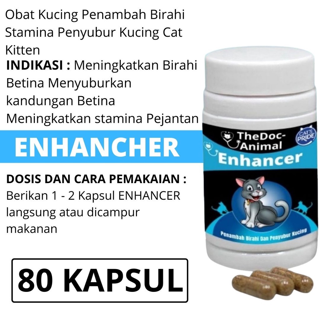 Obat Suplemen Birahi dan Penyubur Kucing Betina dan Jantan FEFARM