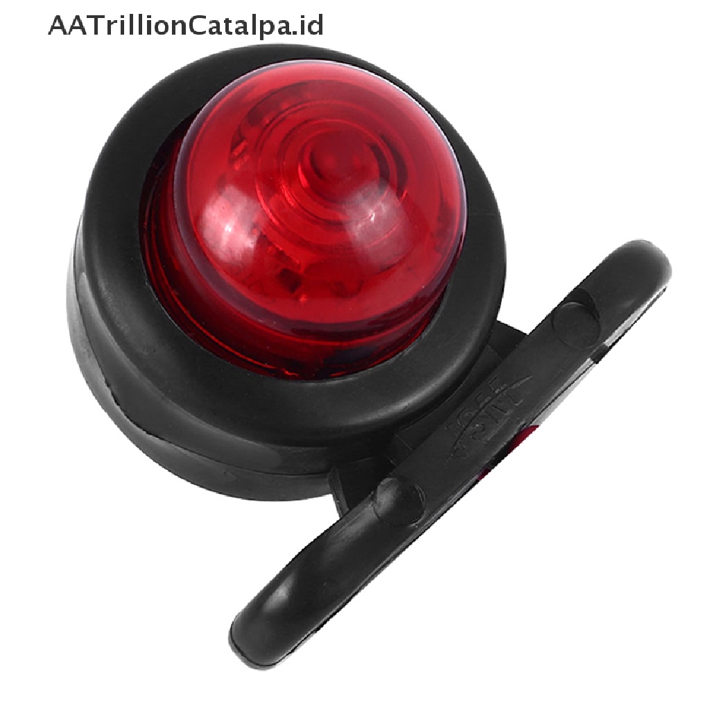 Aatrillioncatalpa 2pcs Lampu LED 12V Warna Merah Amber Untuk Samping Truktrailervanbus