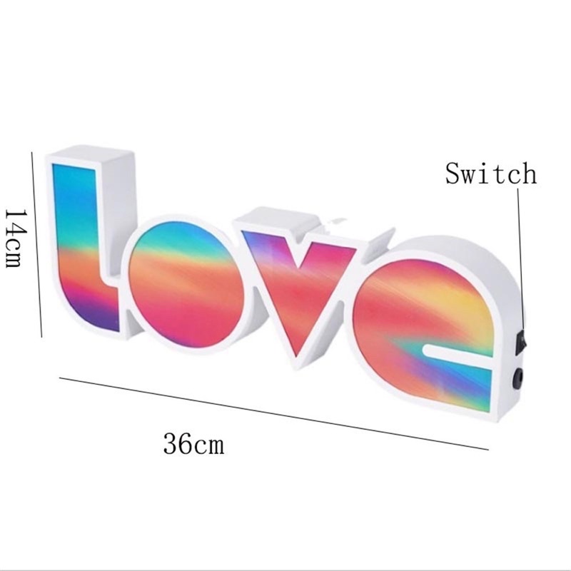 light box tulisan love / lampu tulisan love