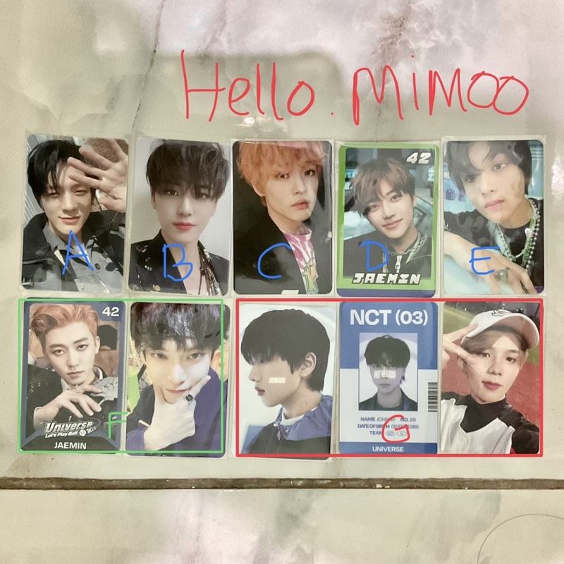 Photocard Jeno Ar Selca Hot Sauce Halo Jaemin Chillin Chenle Agent Jaemin Trading Card Konsep Haecha