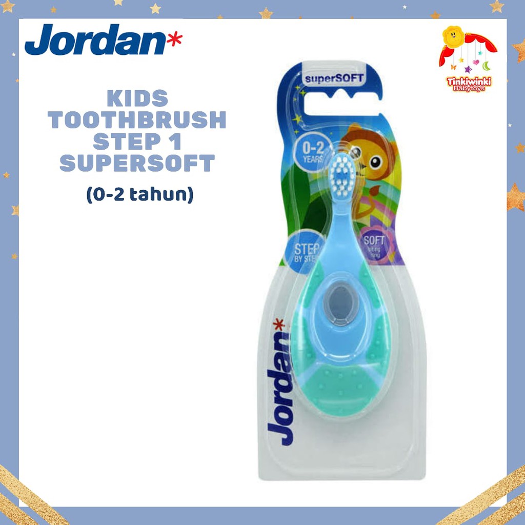 JORDAN step 1 Kids Baby Toothbrush 0-2 years SUPERSOFT