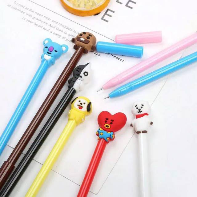 PEN KARAKTER KARTUN PULPEN K-POP PULPEN LUCU MURAH PULPEN GEL BANJARMASIN