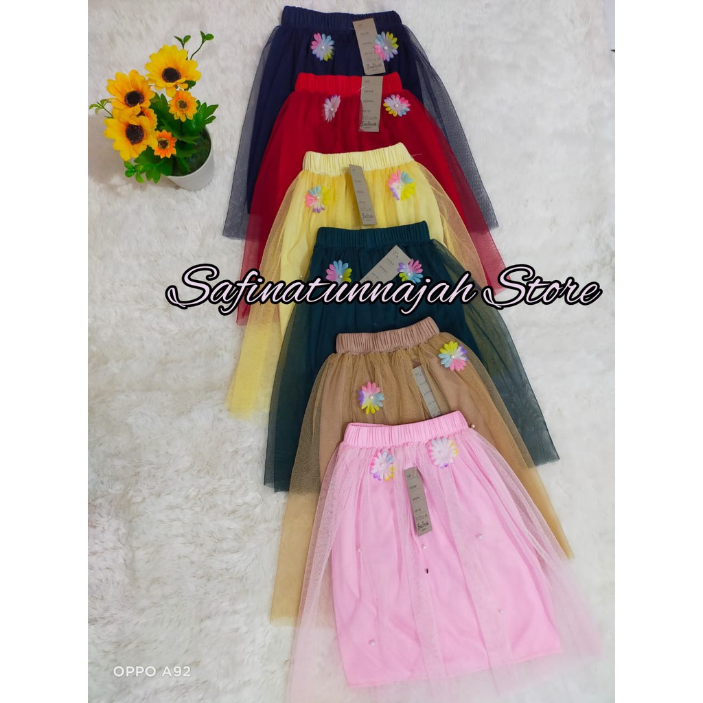 Rok Tutu Anak Mutiara Usia 2-4 Tahun Variasi Bunga-Bunga//Rok Tutu Anak Mutiara//Fashion Anak