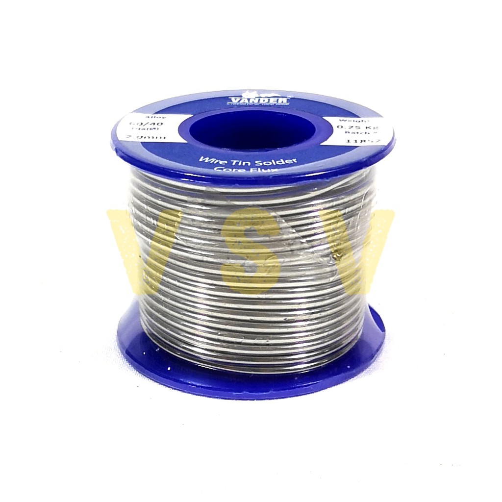 VANDER Timah solder 2.0 mm  250gr  60/40 / Wire tin solder core flux