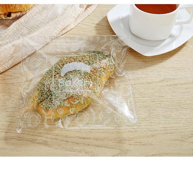 ♩ Bakindo Kantong Plastik OPP roti / kemasan kue bakery 100pcs ➷