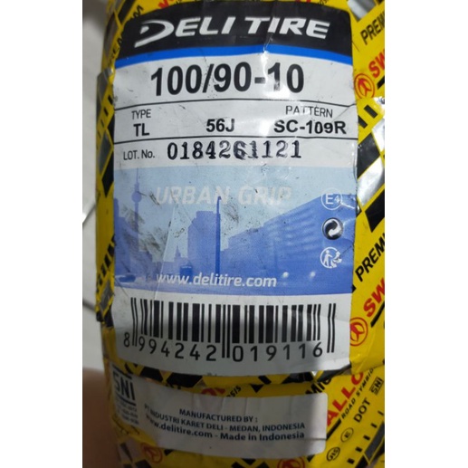 Ban luar Vespa swallow SC 109R 100-90-10 - Tubeless