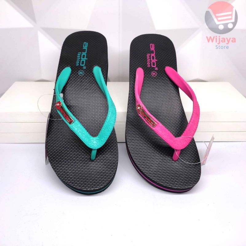 Ando Nice Queen - Sandal Wedges Jepit Wanita Dewasa