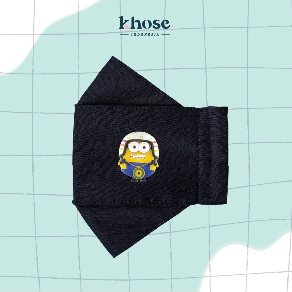 KHOSE Masker Kain DEWASA 3D Water Resistant Minion Edition