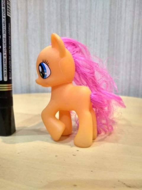 Mainan Action Figure My Little Pony Orange With Pink Hair Bahan