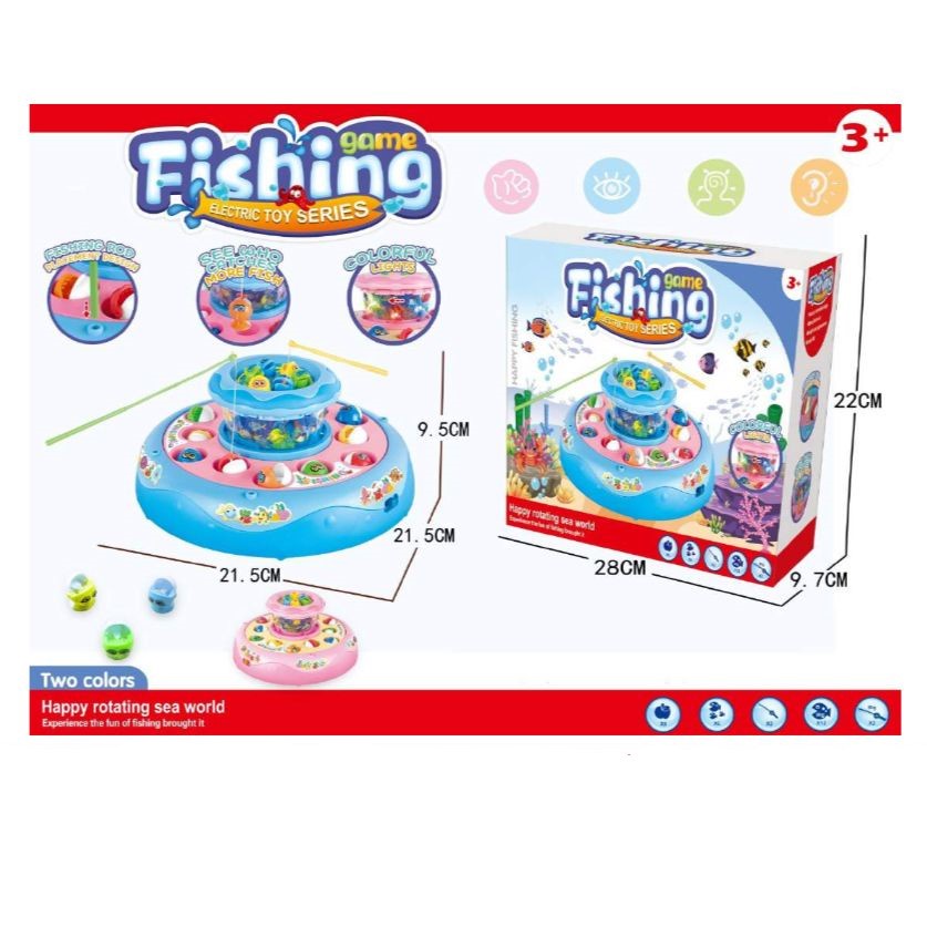 Mainan Anak FISHING GAME ELECTRIC TOY SERIES 2 Tingkat Mainan Pancing