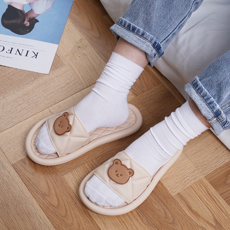 [littlecrab] Sendal Rumah Berkualitas Bear Atas Sandal Lucu Unik Beruang Keren Trendy Sandal Empuk Sendal Karet Korean Style