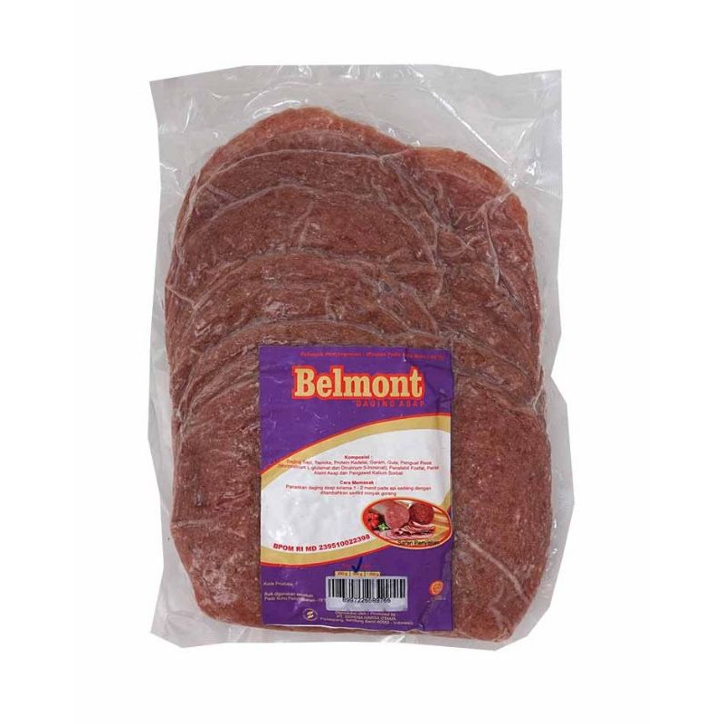 Smoked Beef Sliced Premium Belmont 500gr | Daging Sapi Asap Burger