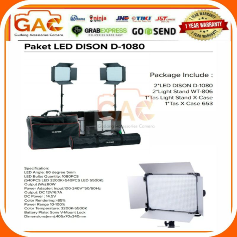 paket GAC LED DISON D1080 D-1080