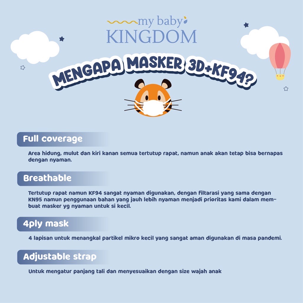 My Baby Kingdom Masker 3D+ KF94