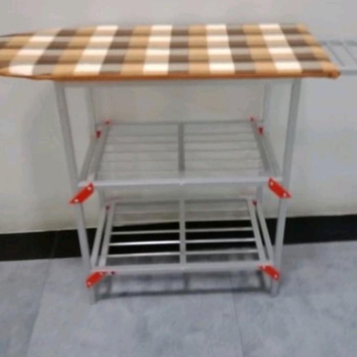 Terlaris Rak Meja Setrika Alumunium Tebal lipat tinggi baru murah