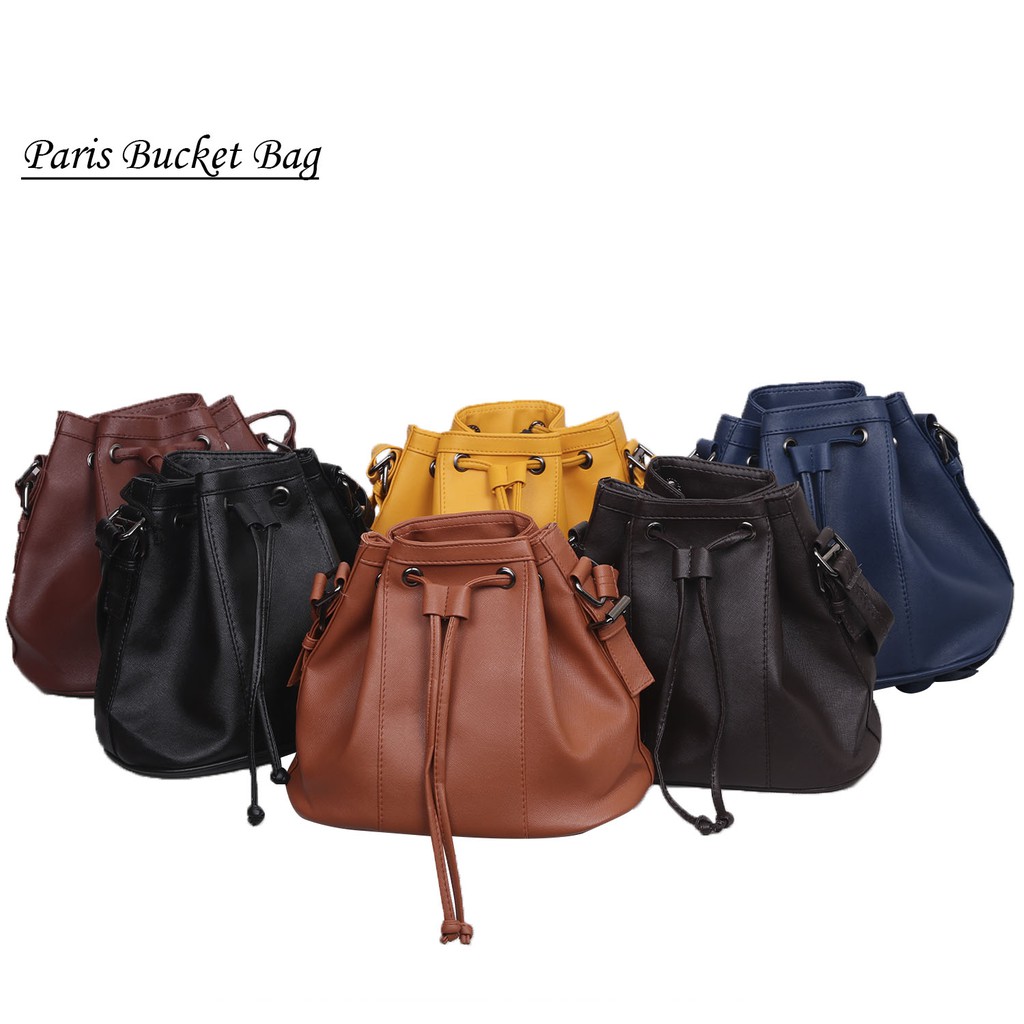 Crezy Sale Tas  Selempang Wanita  Quincy  Paris Bucket 