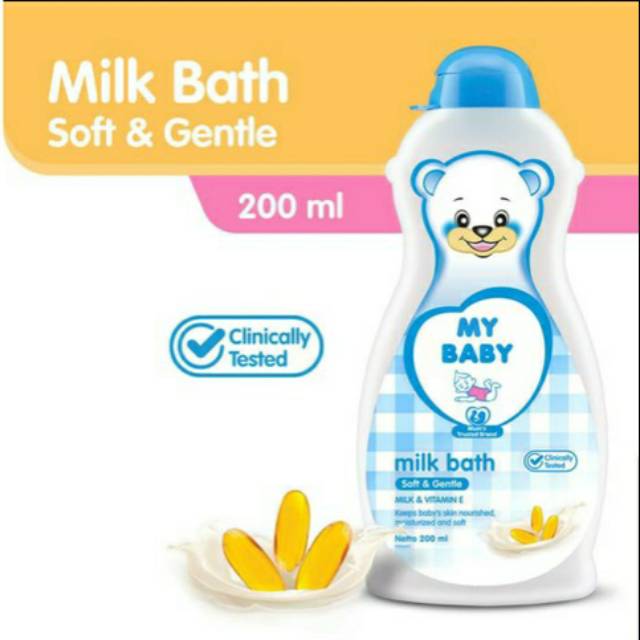 My Baby Milk Bath 200ml Sabun Bayi Cair Mybaby