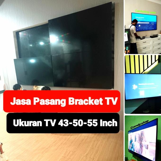 Jasa pasang Bracket tv led 43-50-55 inch jadetabek