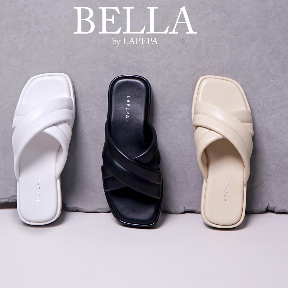 Lapepa BELLA Sandal Wanita Model Silang Kekinian Sendal Cewek Empuk dan Nyaman {TNM.15Jl22ᴵ}