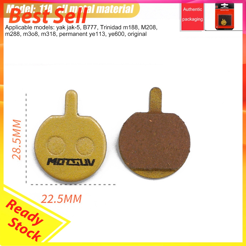 MOTSUV 1 Pair MTB Bike Disc Brake Pads Metal Cycling Hydraulic Disc Pads