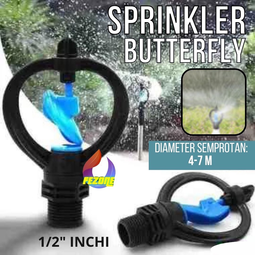 SPRINKLE / SPRINKLER TAMAN MODEL KUPU KUPU / BUTTERFLY DRAT LUAR FEZONE