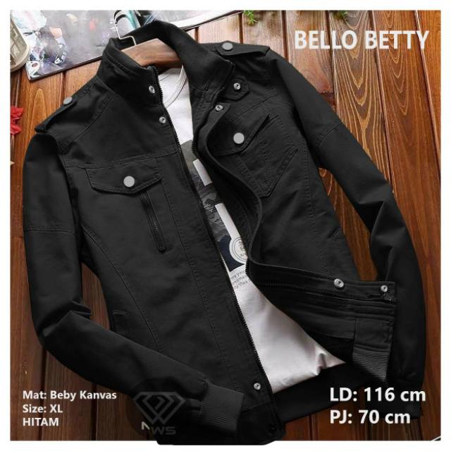 JAKET ERICK BELLO BETTY - JAKET CASUAL - JAKET KANTONG - JAKET BIG SIZE - JAKET TEBAL