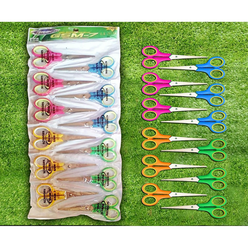 

Gunting Kertas Gunting Warna Warni [Original/ Sedang] Besco Sedang