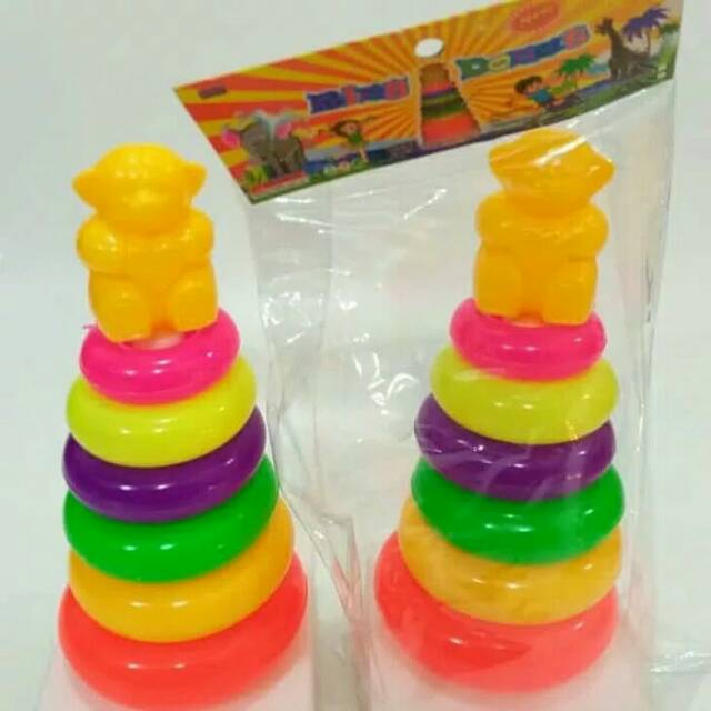 Mainan Edukasi Ring Donut Susun - Early Learn Education