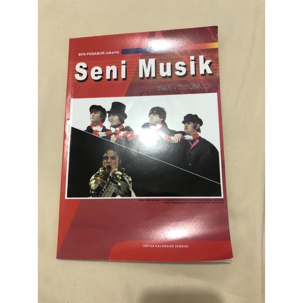 BUKU BEKAS PRELOVED SENI MUSIK BPK PENABUR JAKARTA KELAS 11 / XI