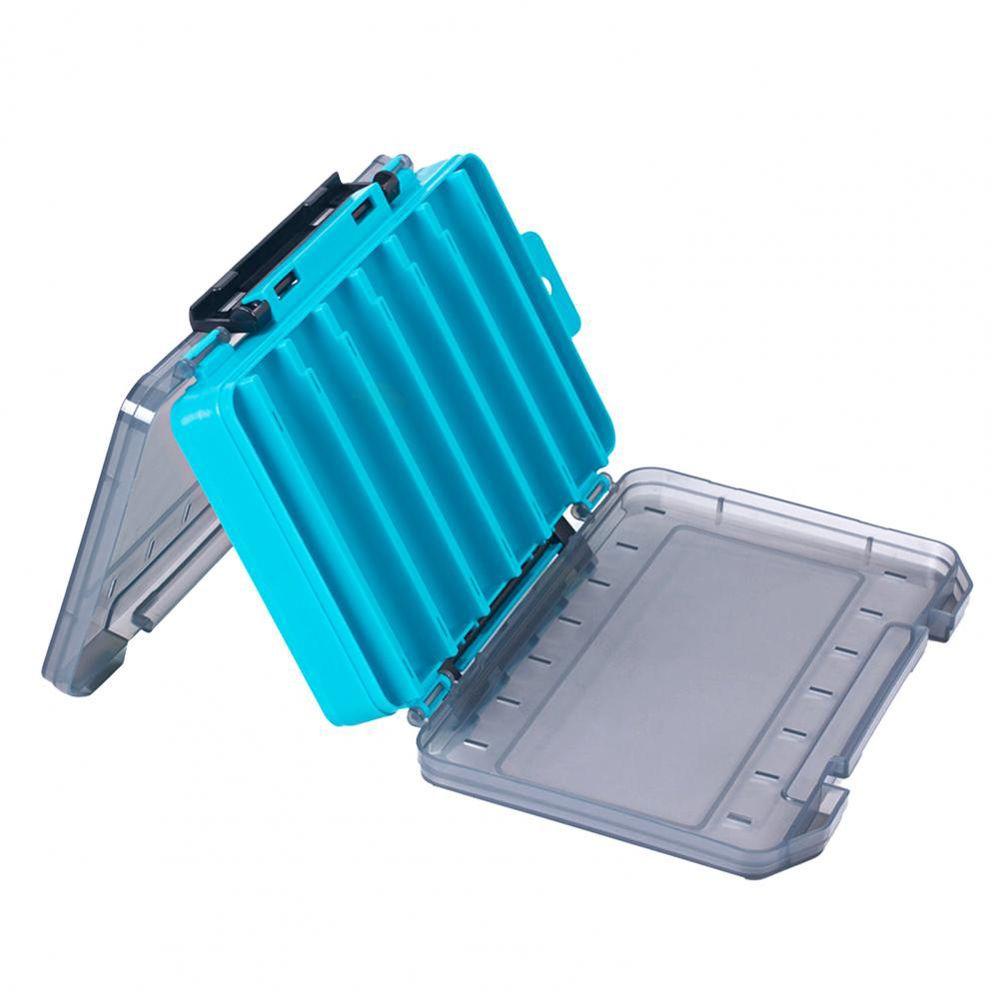 Lanfy Fishing Tackle Box Portable Aksesoris Alat Pancing Kotak Kait Umpan Plastik 14kompartemen Case Alat Pancing Kapasitas Besar Kotak Aksesoris Umpan Dua Sisi