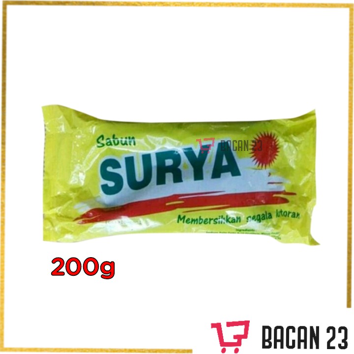 Sabun Surya Kuning (200g)/ Sabun Batang/ Bacan 23 - Bacan23